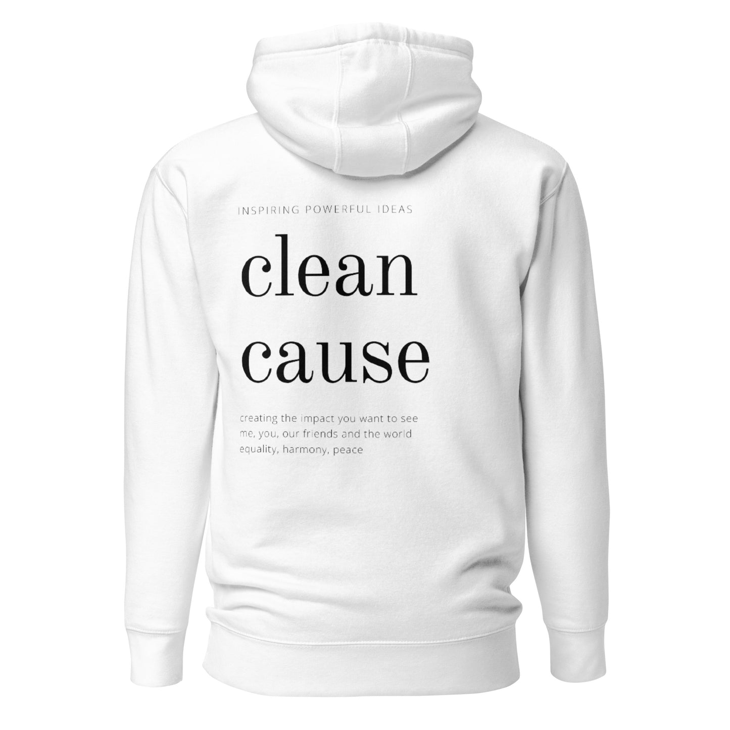 Clean Cause Unisex Hoodie (Light Colours)