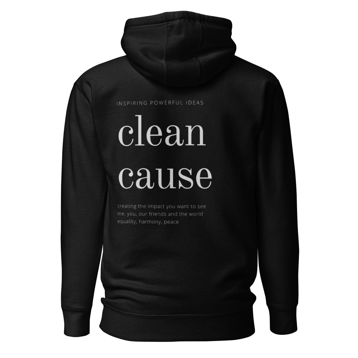 Clean Cause Unisex Hoodie (Dark Colours)