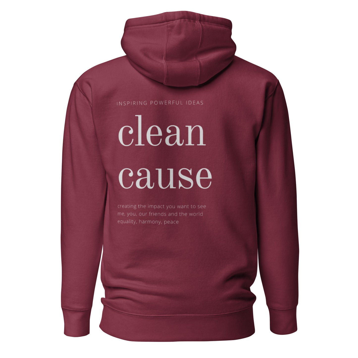 Clean Cause Unisex Hoodie (Dark Colours)