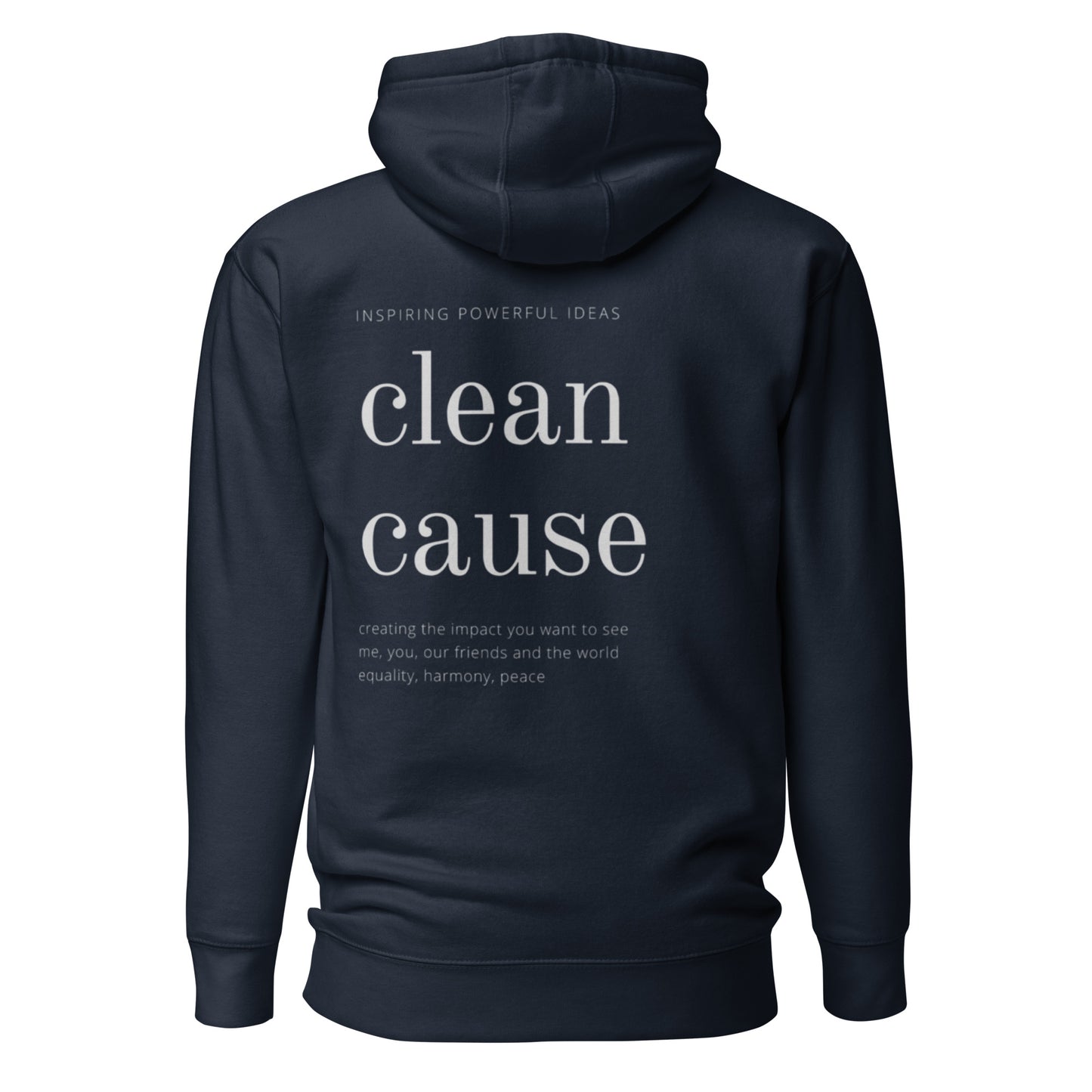 Clean Cause Unisex Hoodie (Dark Colours)